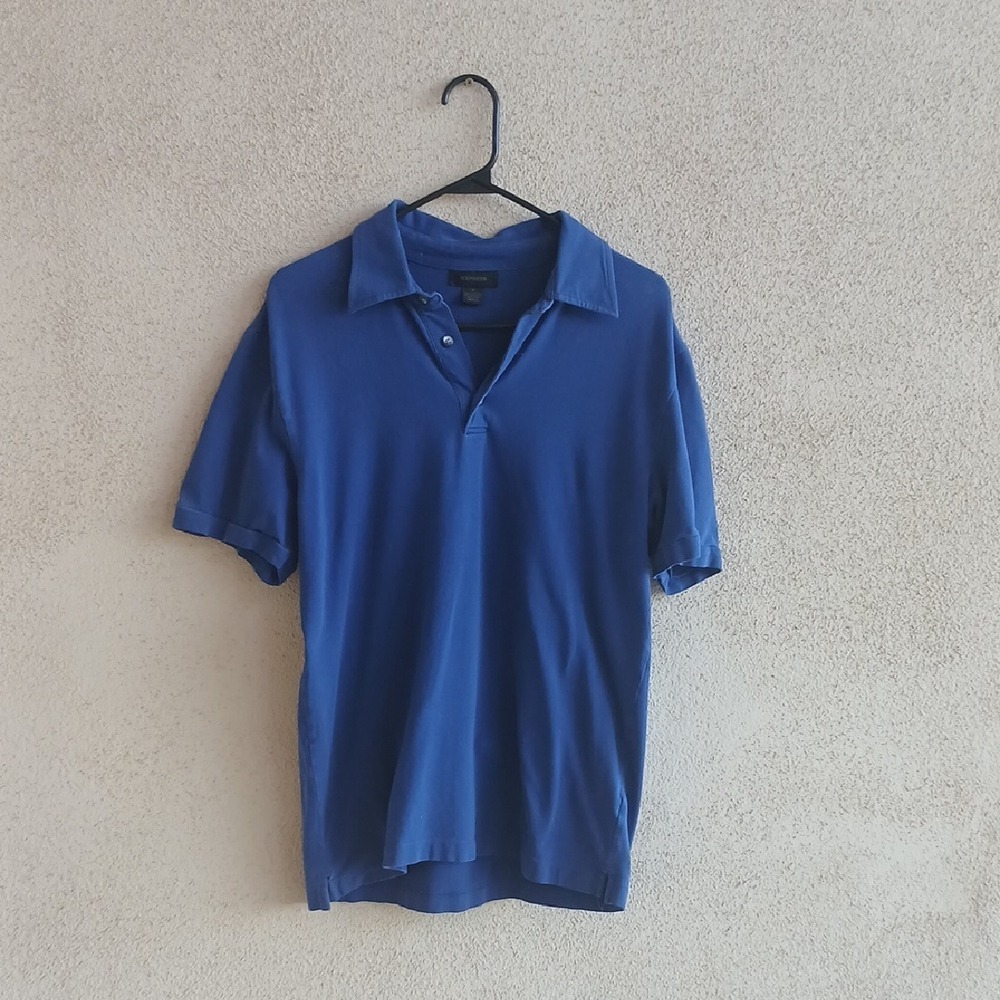 Make Offer! Express Blue Polo Shirt Vibrant Cotton Blend